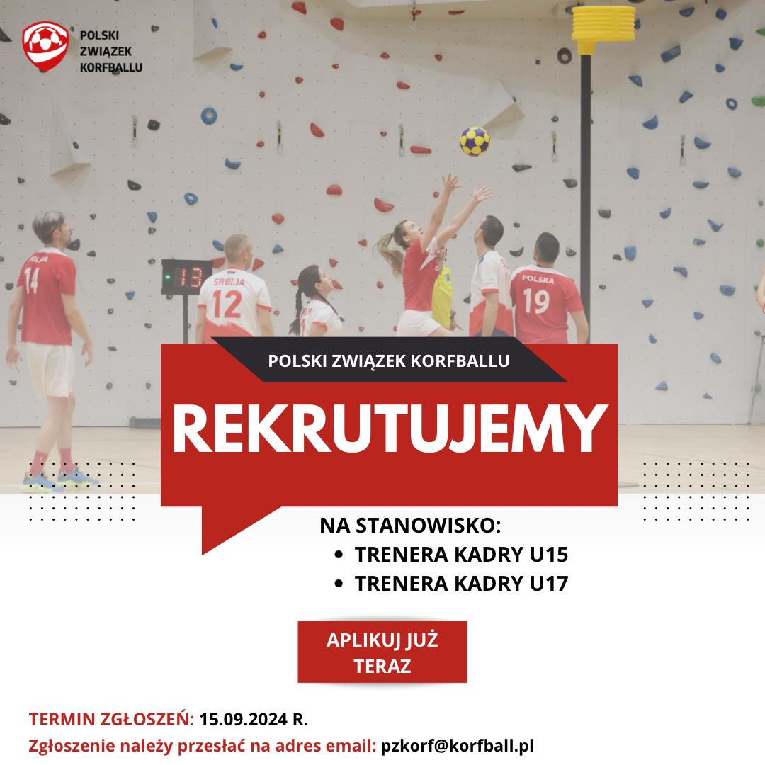 trener, korfball, rekrutacja, u17, u15