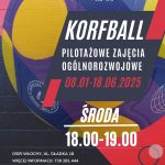 piłka korfballowa, treningi w każdą środę od 18.00 do 19.00 od 8 stycznia 2025 r. do 18 czerwca 2025 r., OSIR Włochy