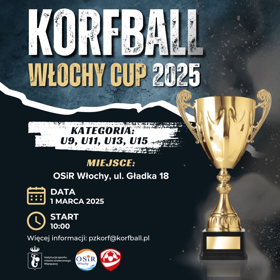 Włochy korfball cup 2025, 1 marca 2025 r. start 10.00, osir włochy warszawa